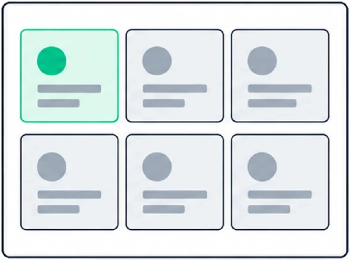 Dashboard of report tiles